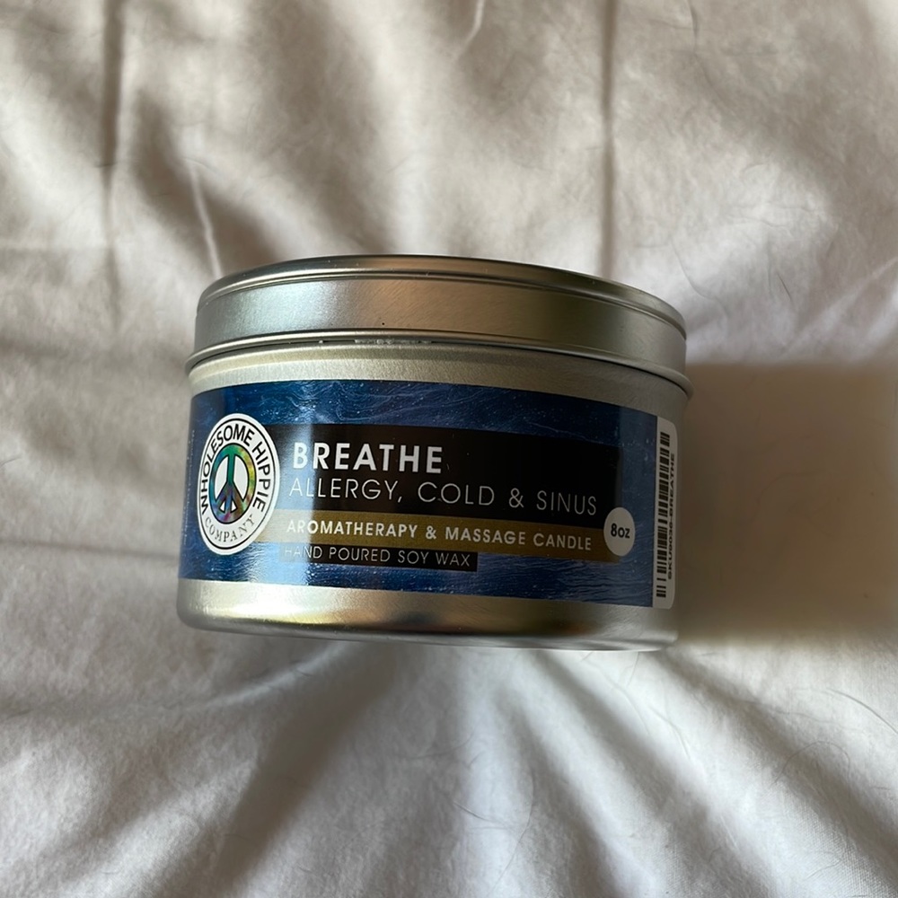 Aromatherapy and massage candle